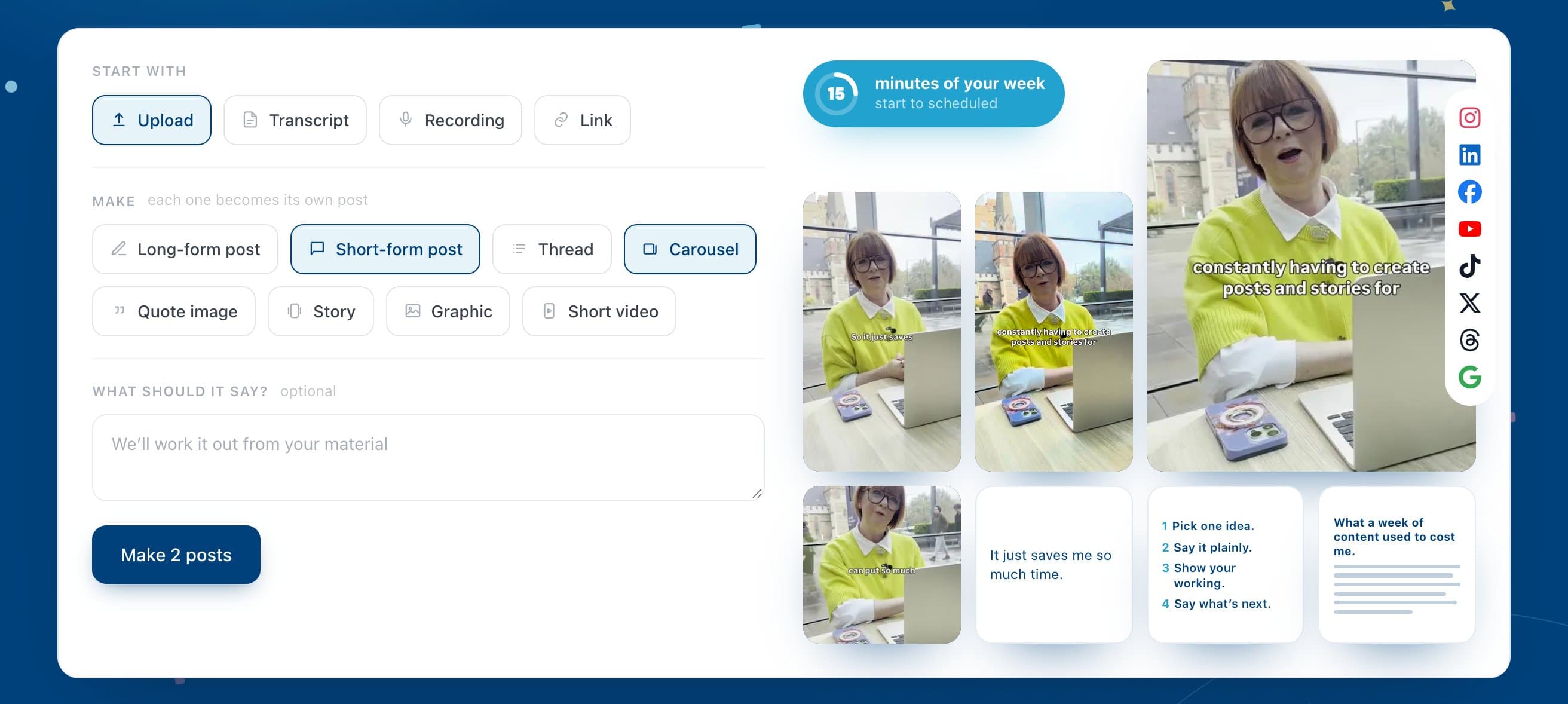 Our testimonial posts got 28x the views of a typical post. Here are the 5 questions behind them.