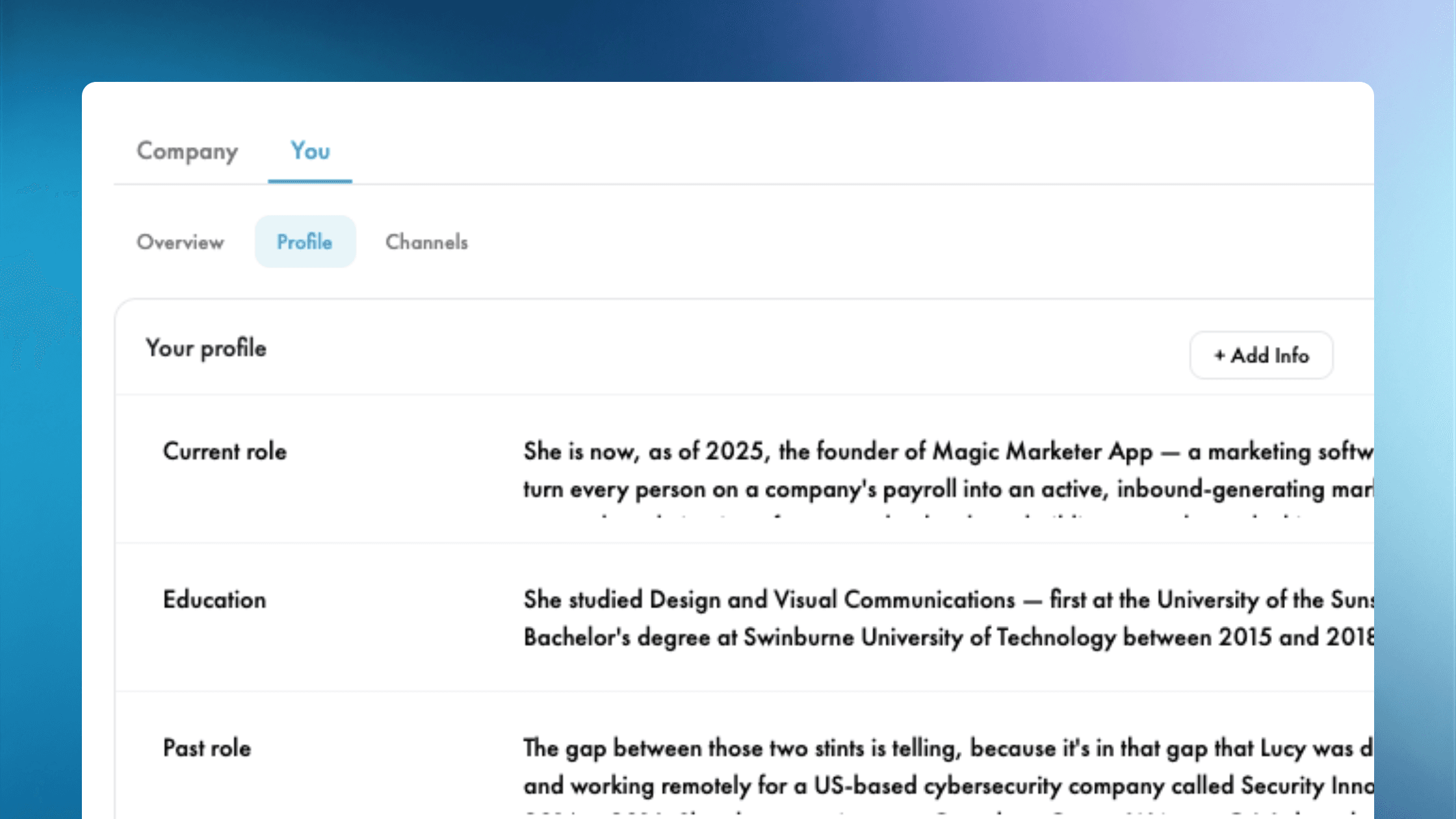 New Feature: Profiles — Your Story, in Your Own Words