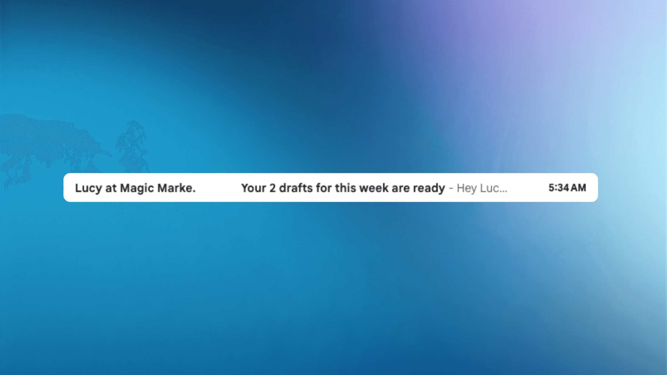 New Feature: Monday Drafts — Your Week of Posts, Pre-Written